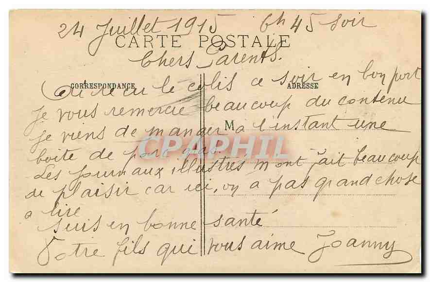 CPA La Grande Guerre 1914-1915 Arras bombarde Vestiges d'une rue  — Rückseite