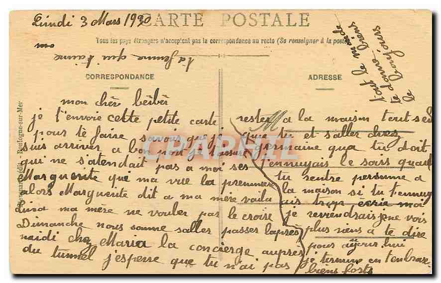 CPA Le Portel P de C A Notre Dame de Boulogne sur Mer La Commune Reconnaissante  — Rückseite