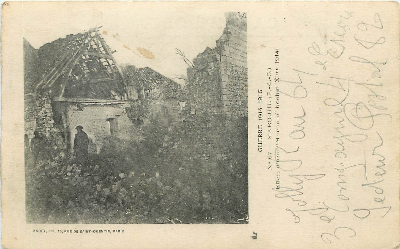 CPA Guerre 1914-1915 Maroeuil P de C Militaria