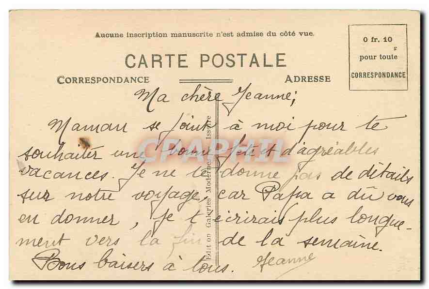 CPA Le centre de L'Auvergne St Nectaire Pittoresque La Cascade des Granges en hiver  — Rückseite