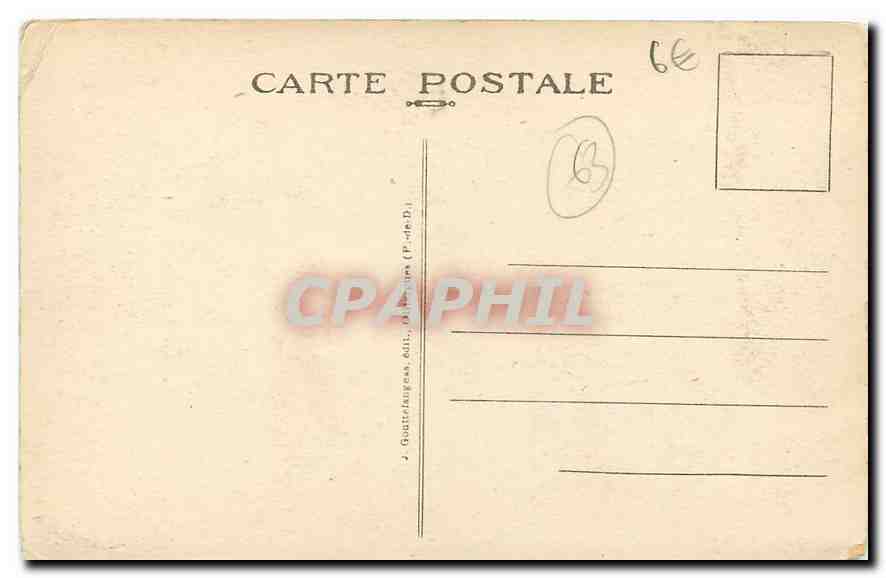 CPA Besse Chateau de la Reine Margot  — Verso