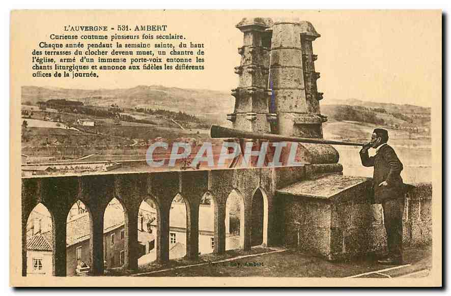 Ambert — Curieuse coutume plusieurs fois séculaire — Éditeur : Bay, Ambert