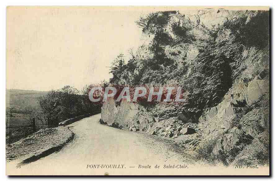 Pont-d'Ouilly — Route de Saint-Clair — ND. Phot. - Recto