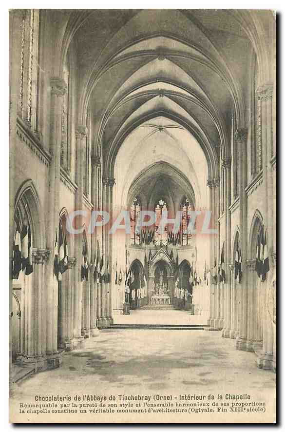 Abbaye de Tinchebray (Orne) — Intérieur de la chapelle — Fin XIIIe siècle