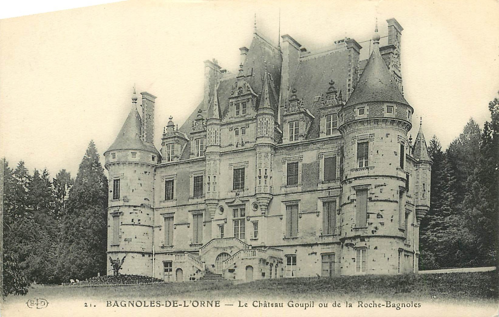 Bagnolles-de-l'Orne — Le Château Goupil ou de la Roche-Bagnoles — Éditeur Le Deley, n°21