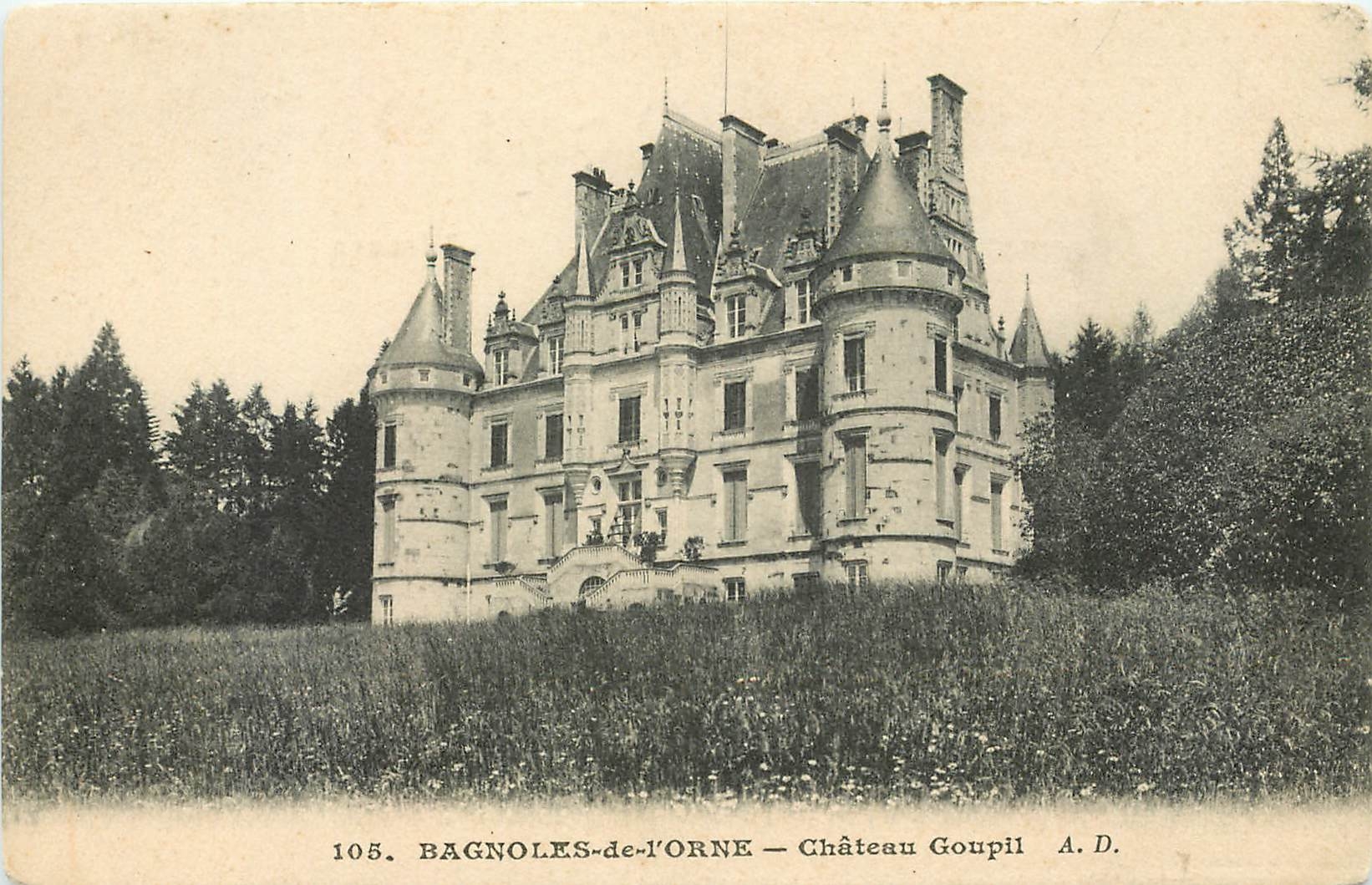 CPA Bagnoles de L'Orne Chateau Goupil 