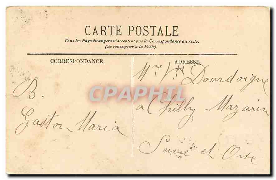 CPA Bagnoles de l'Orne Le Lac et le Grand Hotel Vue prise du Roc au Chien  — Rückseite