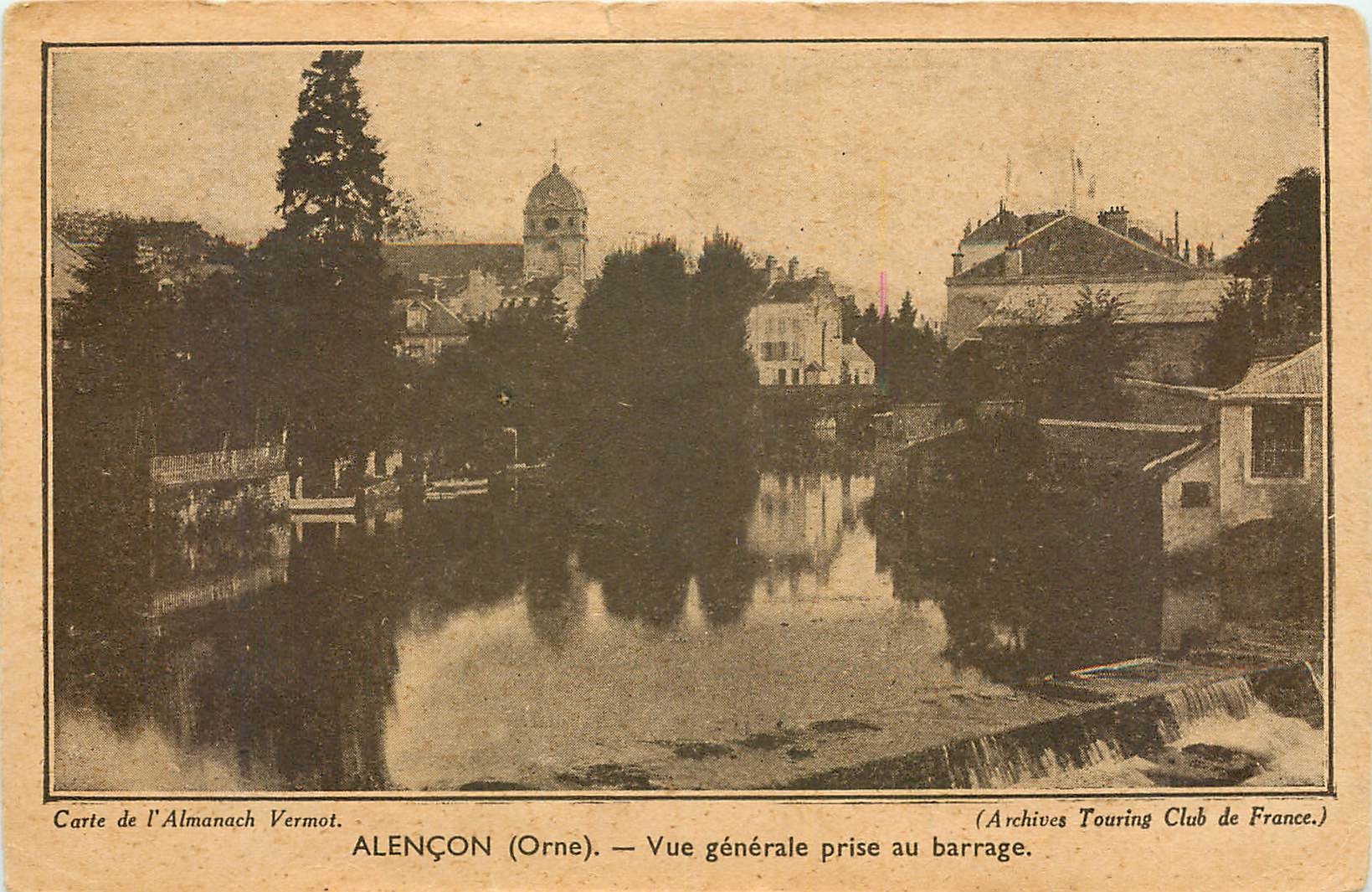 CPA Alencon Orne Vue generale prise au barrage 