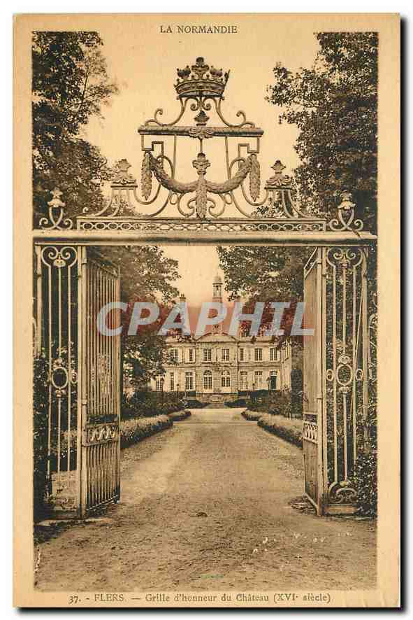 Flers — Grille d'honneur du Château (XVIe siècle) — Éditions Artisques P. Laveuze - Flers