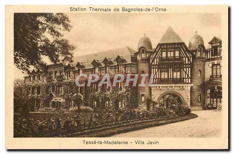 CPA Station Thermale de Bagnoles de L'Orne Tesse la Madeleine Villa Javin 