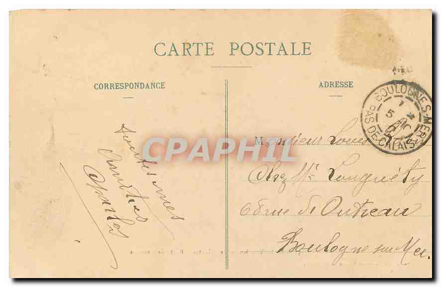 CPA Nancy Jardin des Plantes Buste de Crevaux  — Rückseite