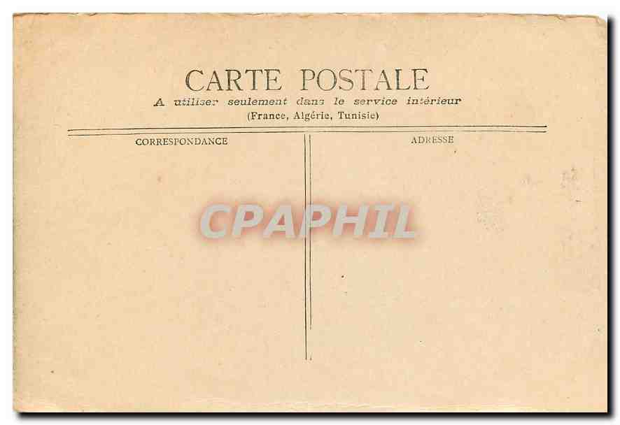 CPA Marseille Eglise des Reformes  — Rückseite