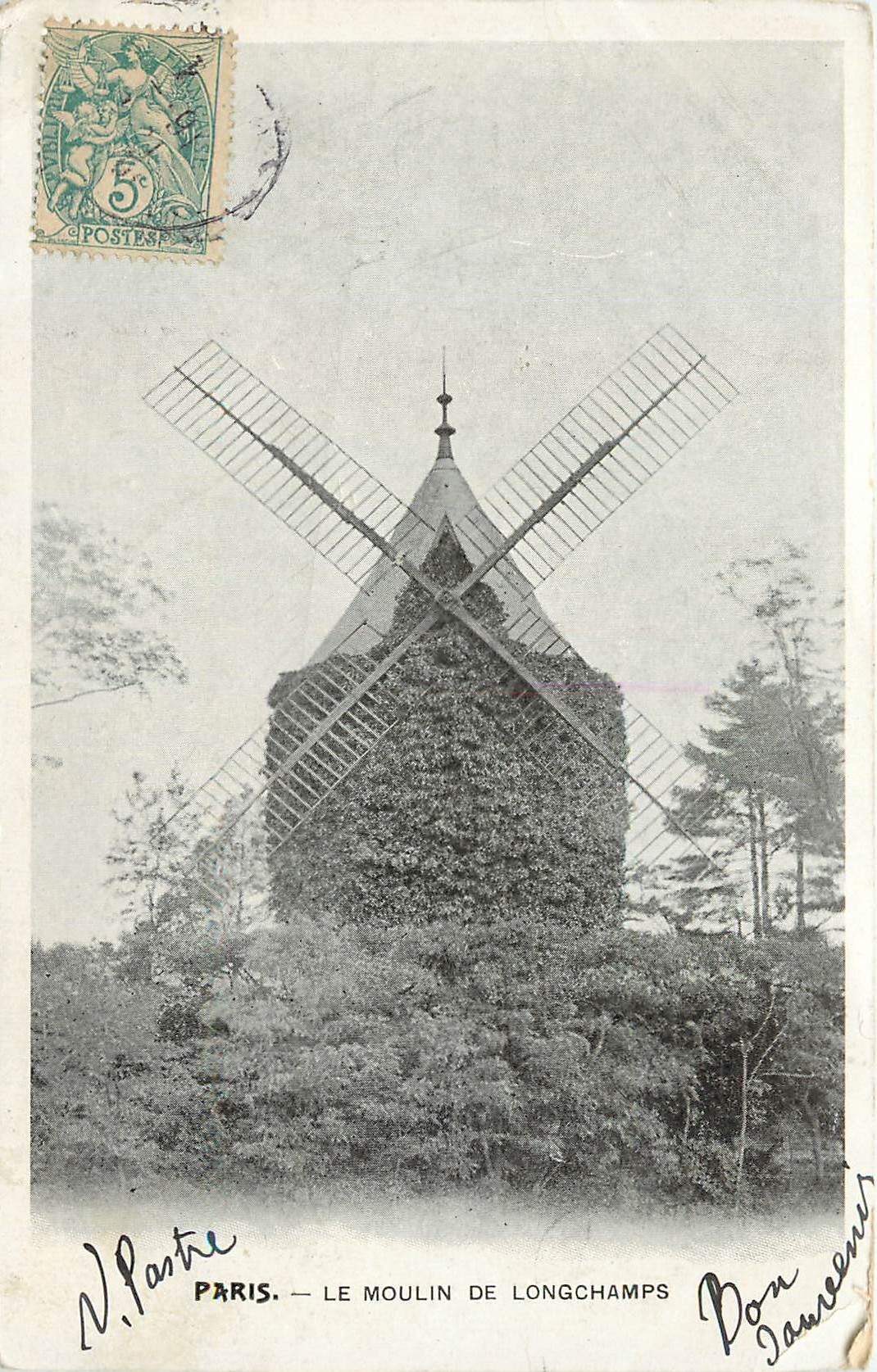 CPA Paris Le Moulin de Longchamps 