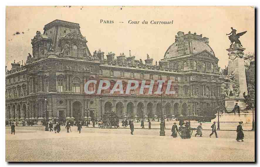 CPA Paris Cour du Carrousel 