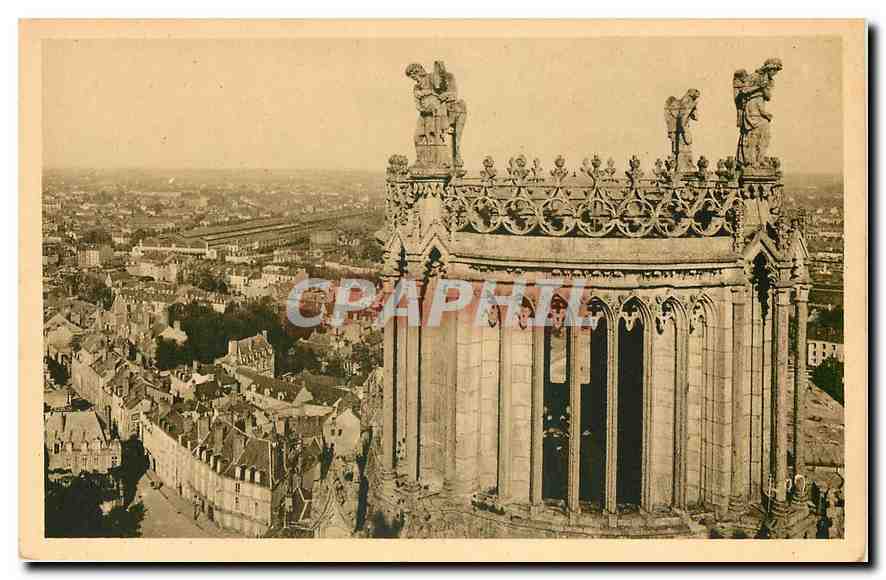 CPA La Douce France Orleans Loiret Vue generale et Detail de la Cathedrale Sainte Croix 