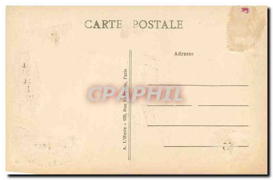 CPA Ermenonville Oise Promenade dans le parc vers l'ile des Peupliers  — Rückseite