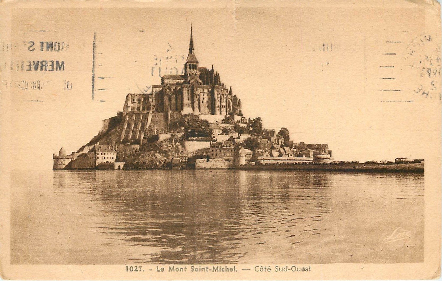Le Mont Saint-Michel — Côté Sud-Ouest — Édition Mesny Rennes n°1027