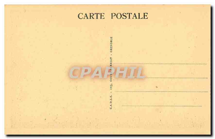 Uriage-les-Bains — La Gare et les Hôtels — C.A.D.S.E. Grenoble — Rückseite