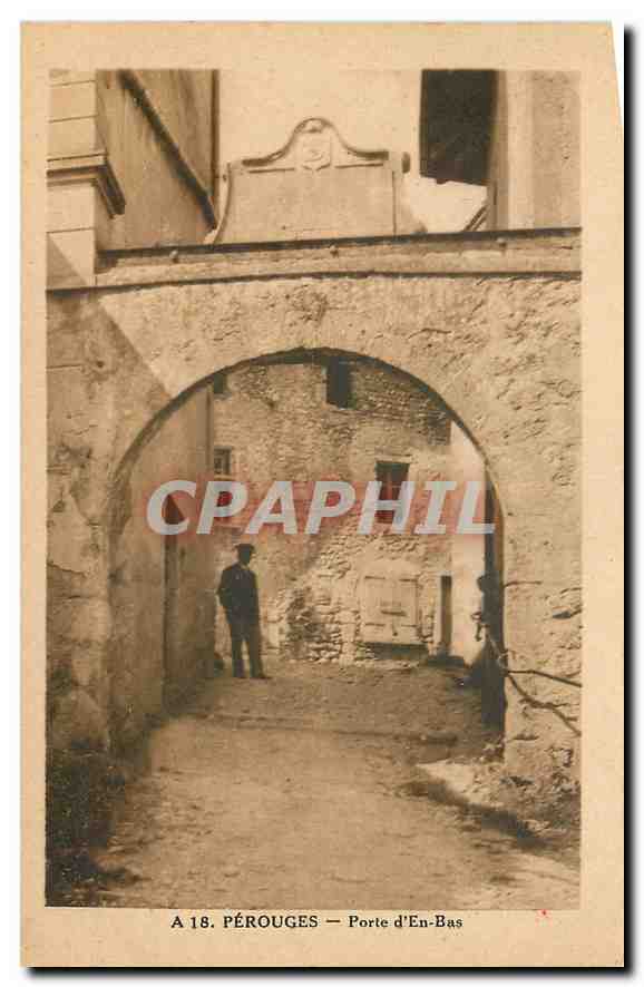 CPA Perouges Porte d'En Bas 