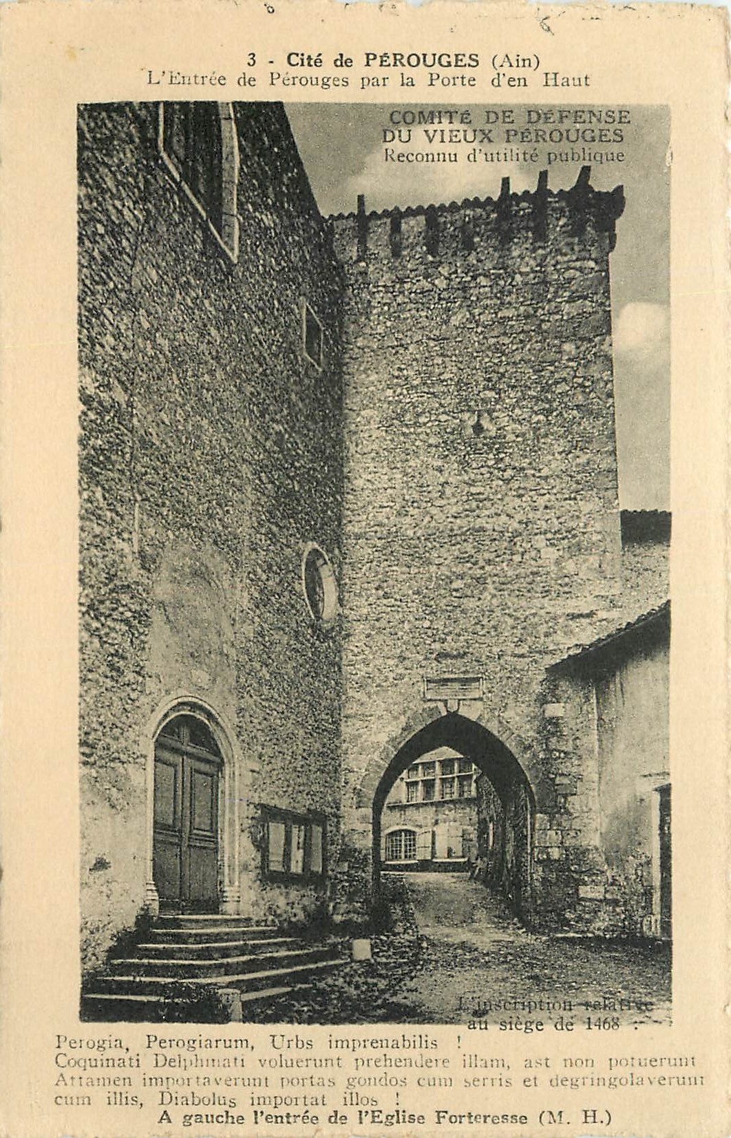CPA Cite de Perouges Ain L'Entree de Perouges par la Porte d'en Haut 