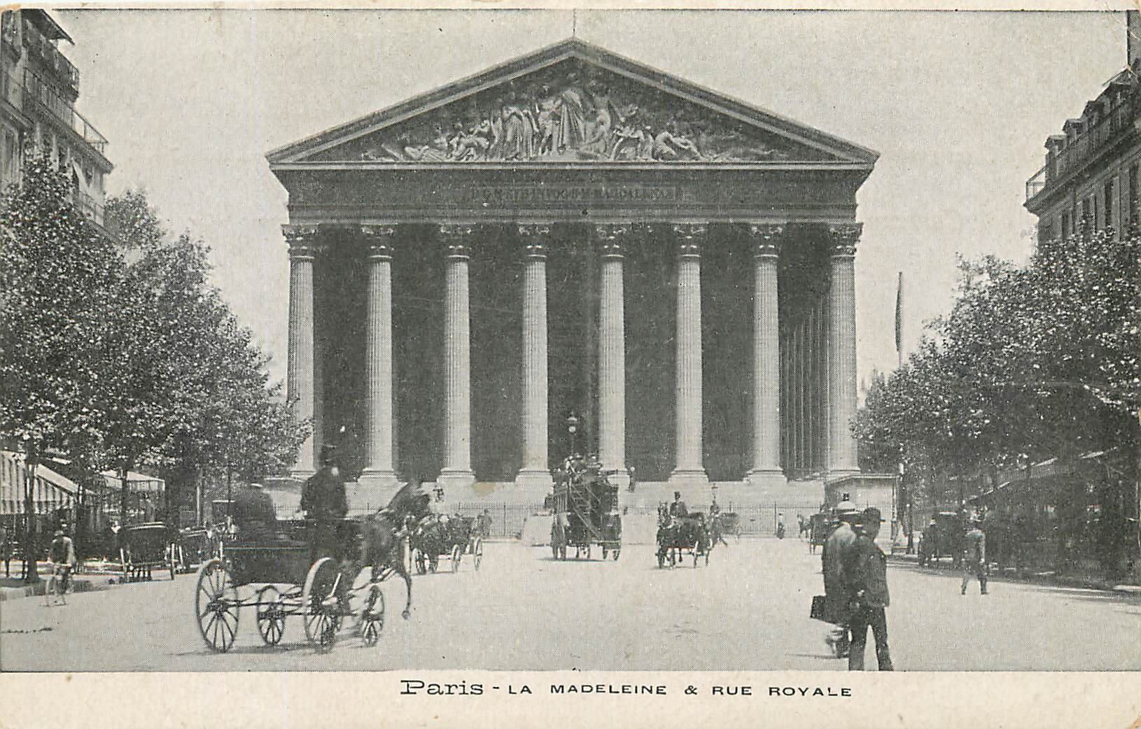CPA Paris La Madeleine & Rue Royale 