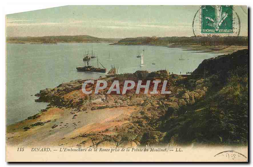 CPA Dinard L'Embouchure de la Rance prise de la Pointe du Moulinet 