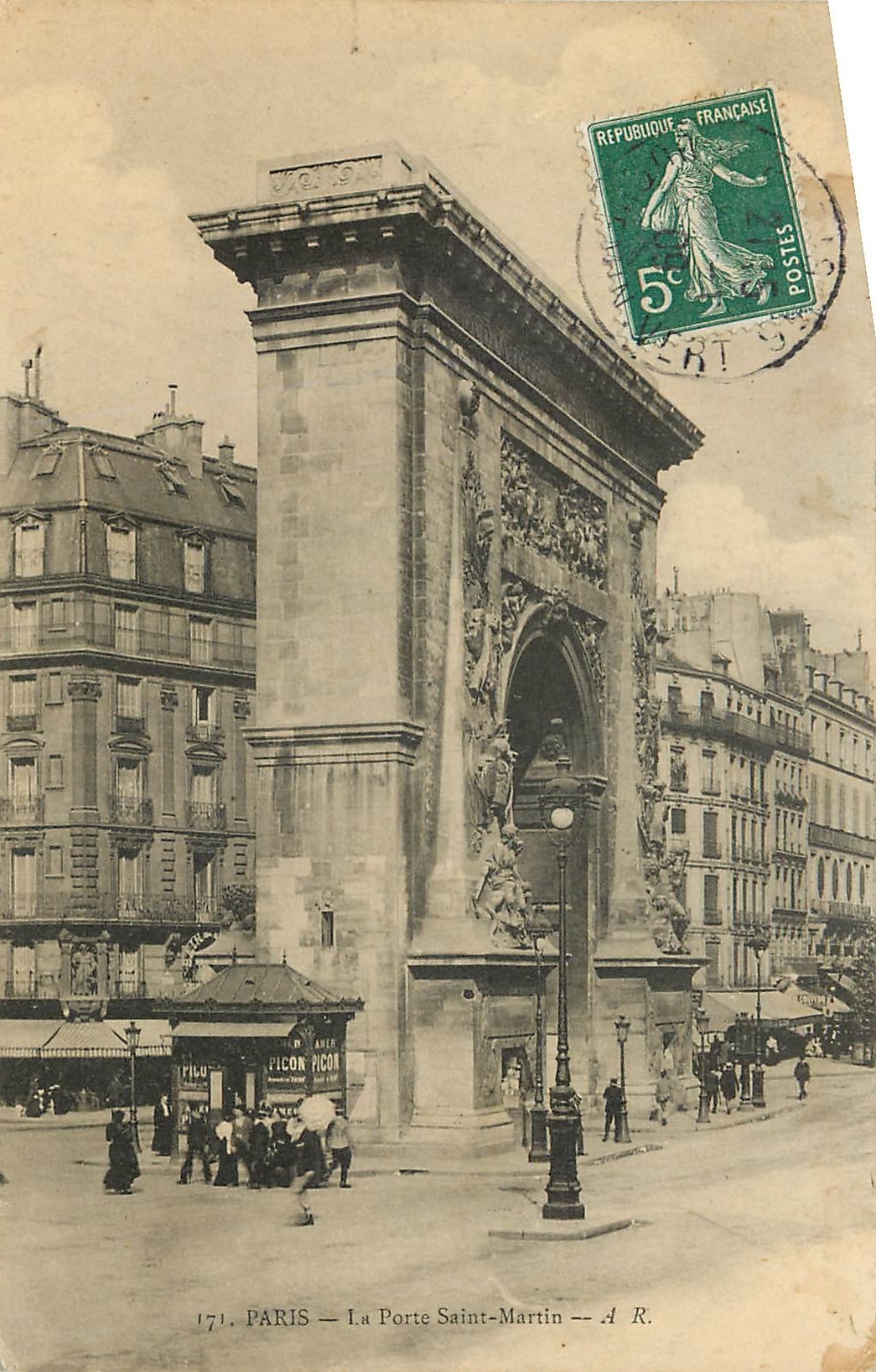 CPA Paris La Porte Saint Martin 