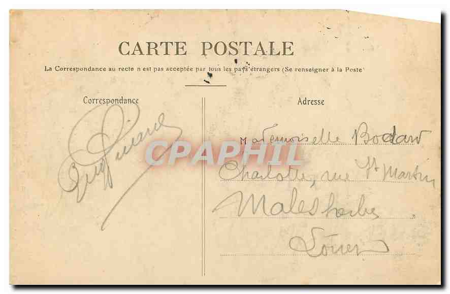 CPA Paris La Porte Saint Martin  — Rückseite