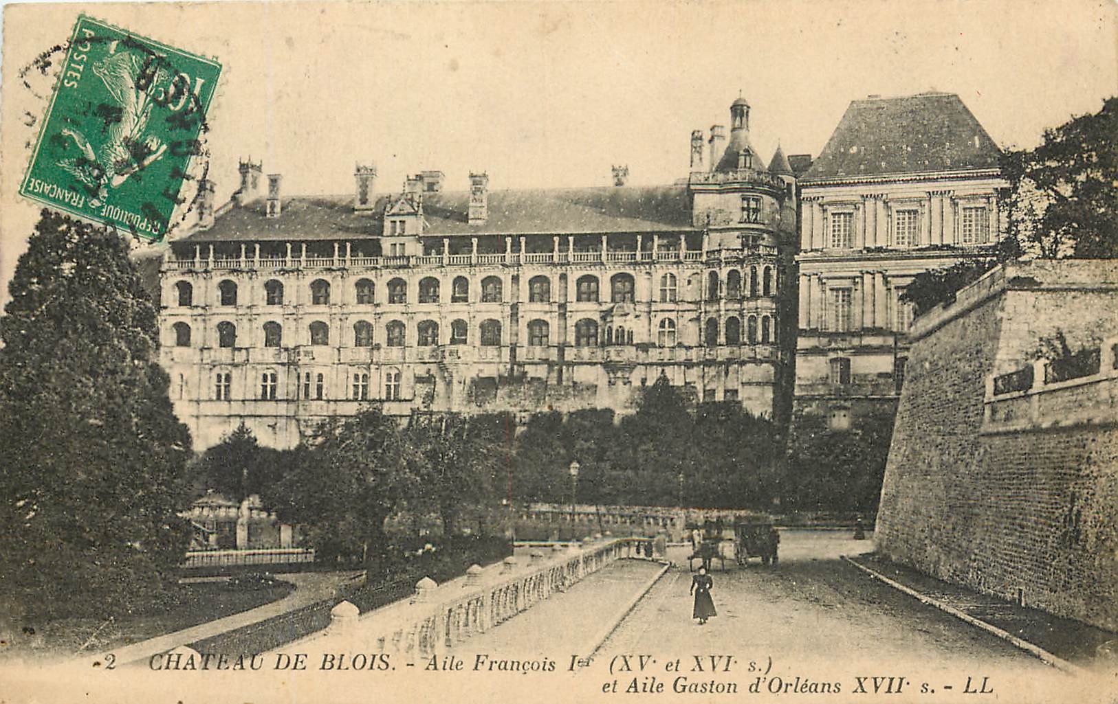 Château de Blois — Aile François Ier (XVᵉ et XVIᵉ s.) et Aile Gaston d'Orléans (XVIIᵉ s.) — LL