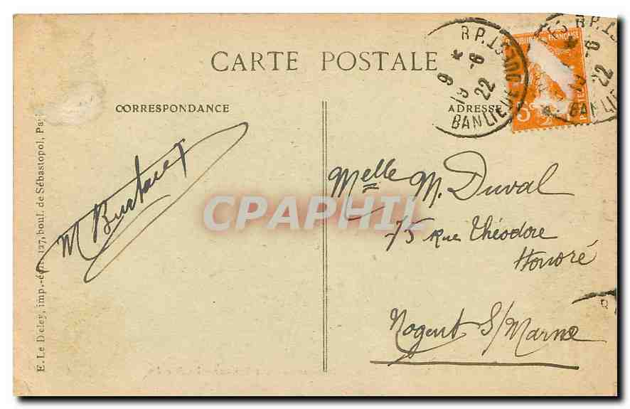 CPA Versailles Petit Trianon La Moulin  — Verso