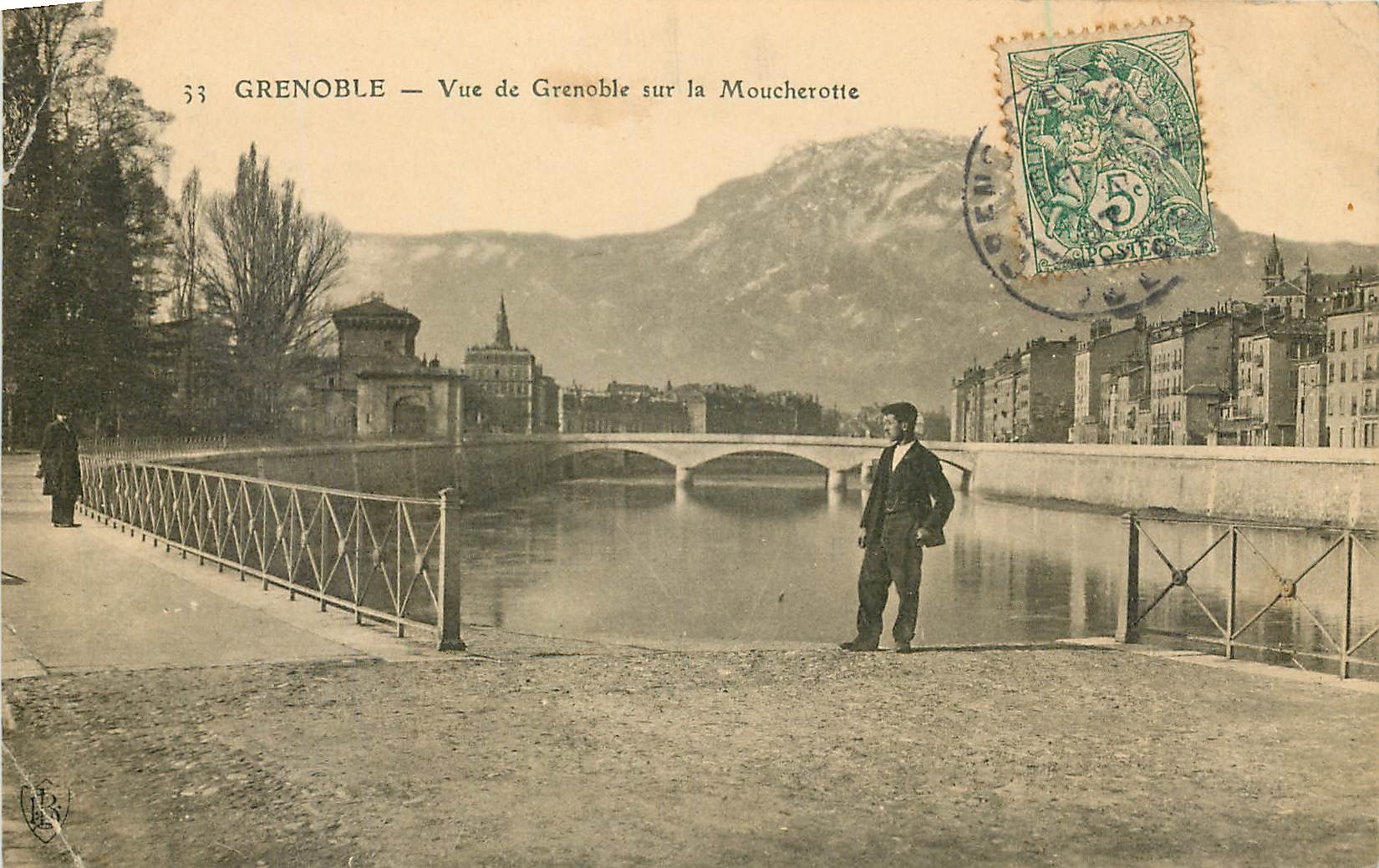 CPA Grenoble Vue de Grenoble sur la Moucherotte 
