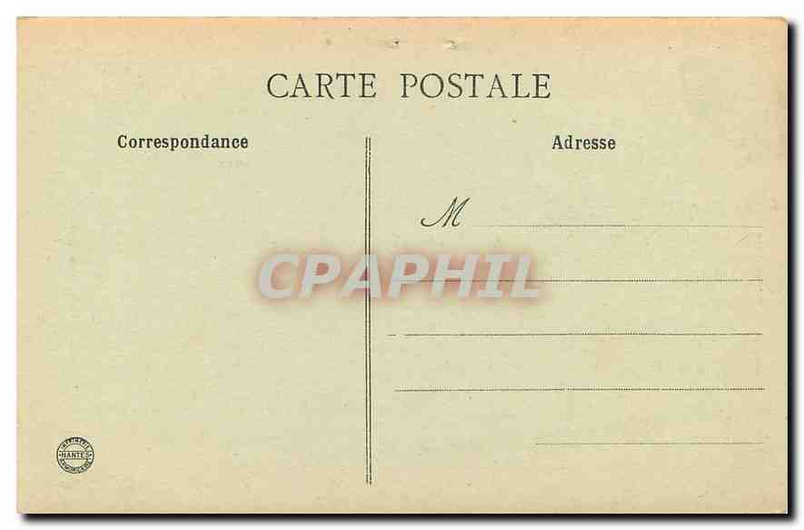 CPA Reconsitution de la Porte du Chateau de Domfront  — Rückseite