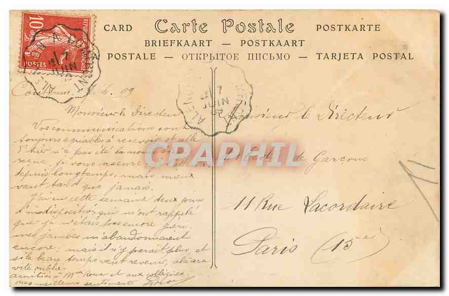 CPA Bagnoles de l'Orne l'Aille du Dante  — Rückseite