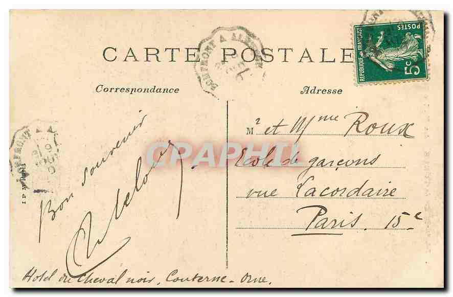 CPA Bagnoles de l'Orne La Vallee de la Vee  — Rückseite