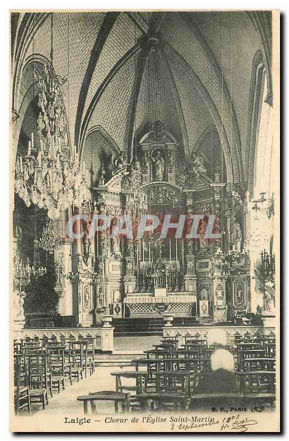Laigle — Chœur de l'Église Saint-Martin — B. F., Paris