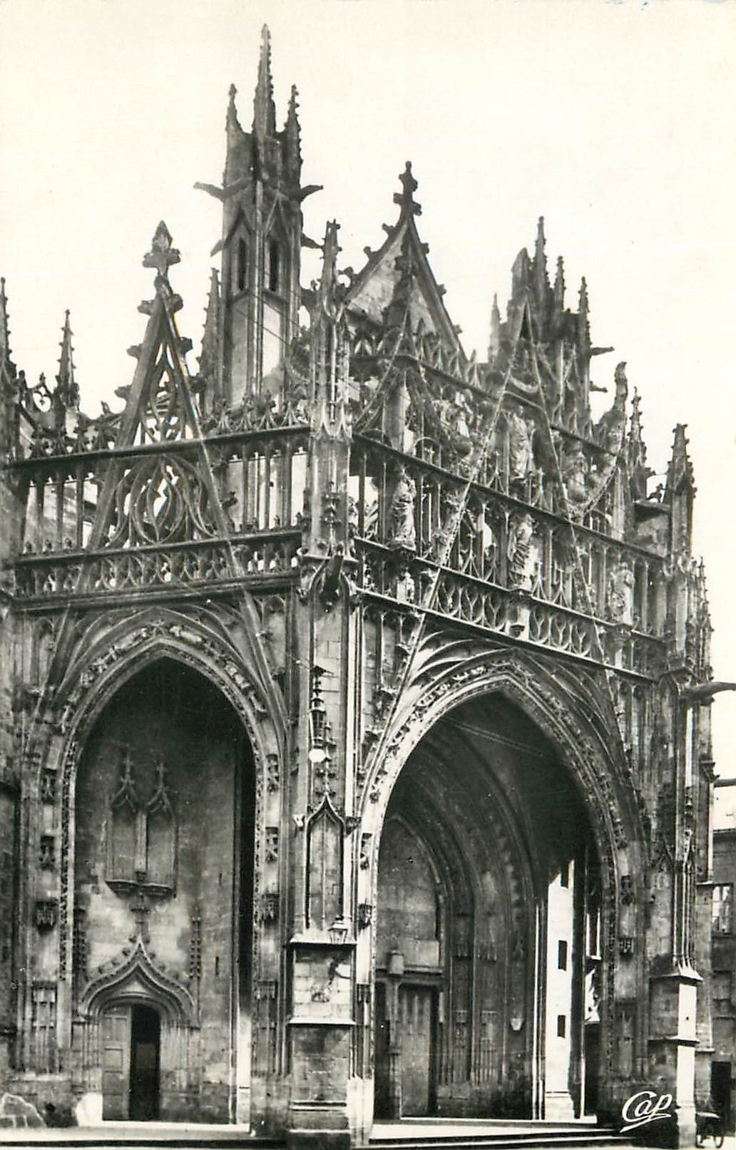 CPA Alencon Eglise Notre Dame Le Porche 