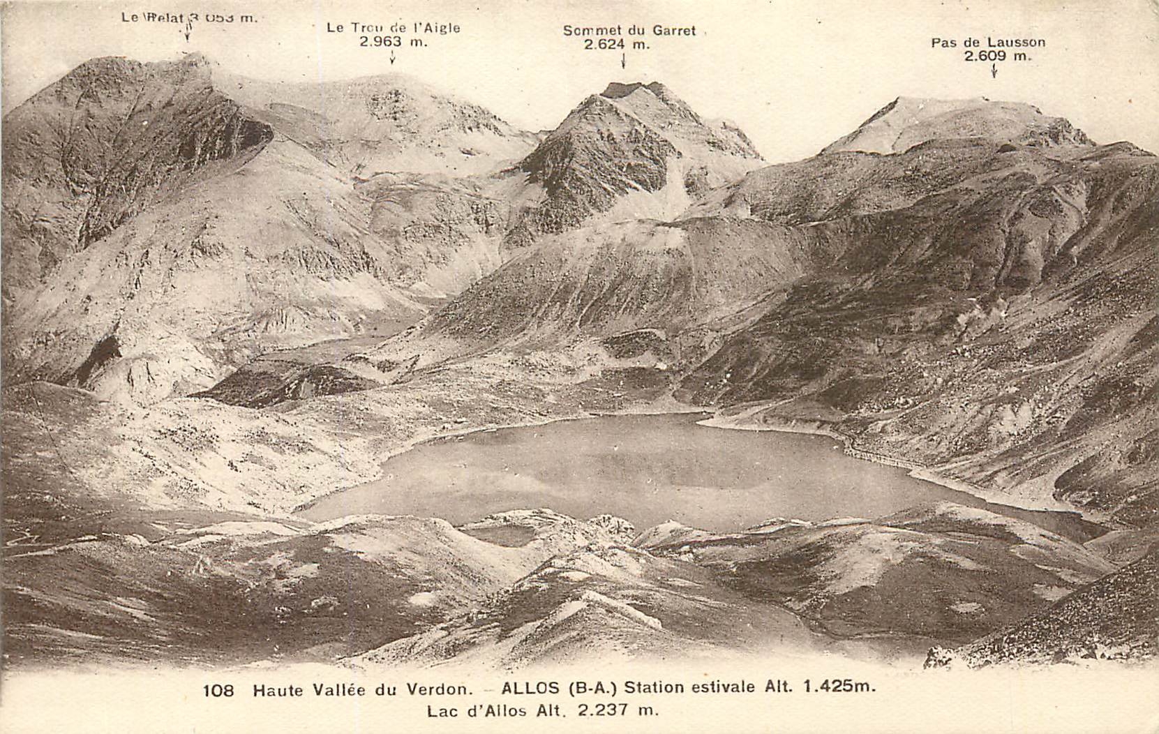 CPA Haute Vallee du Verdon Allos B A Station estivale Lac d'Allos 