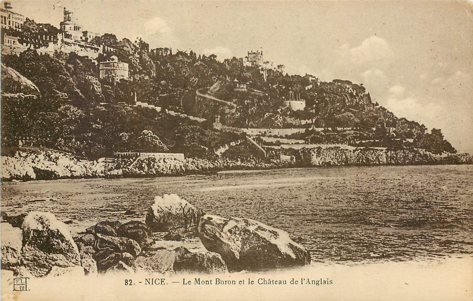 CPA Nice Le Mont Boron et le Chateau de l'Anglais 
