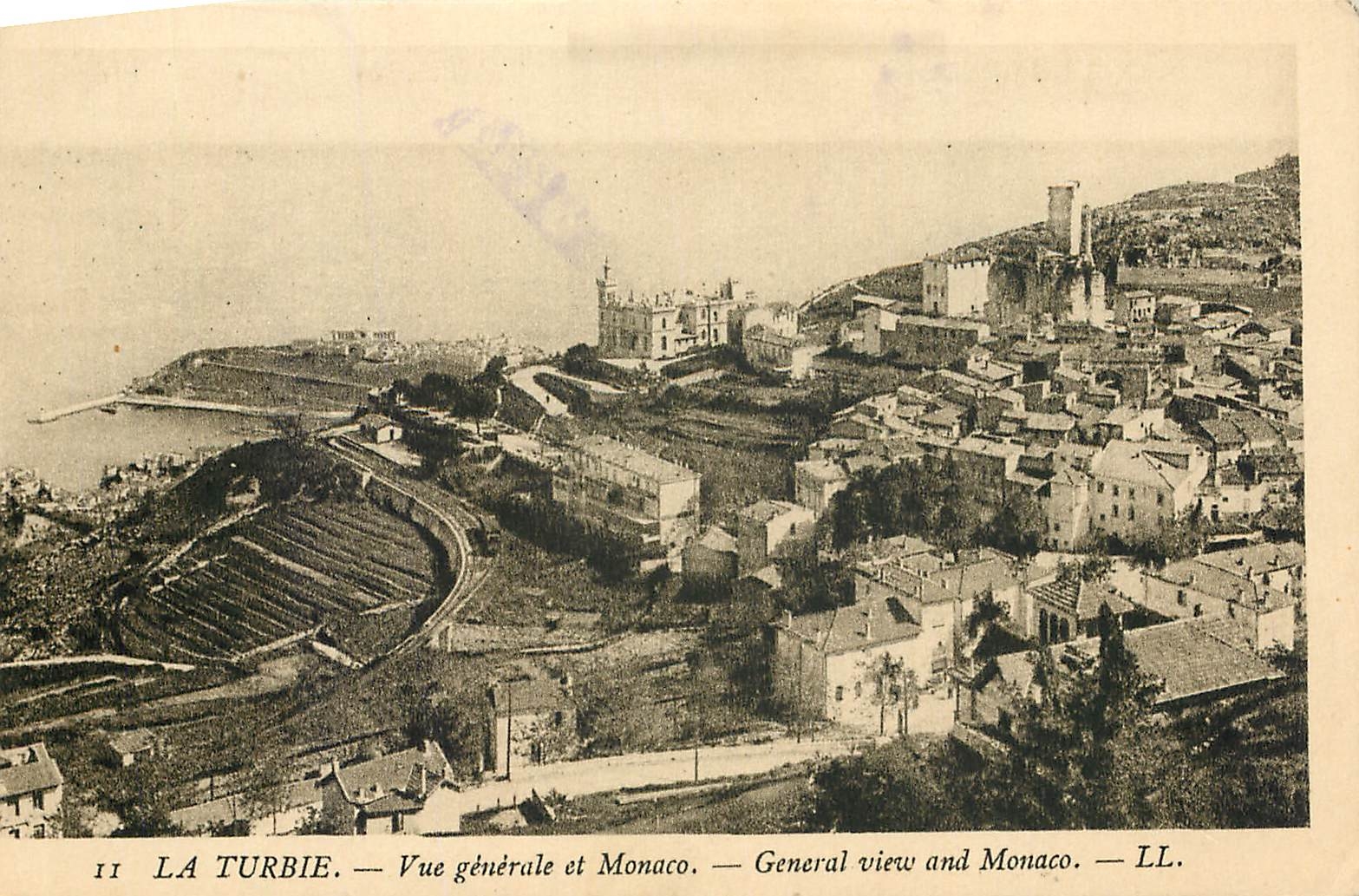 CPA La Turbie Vue generale et Monaco 