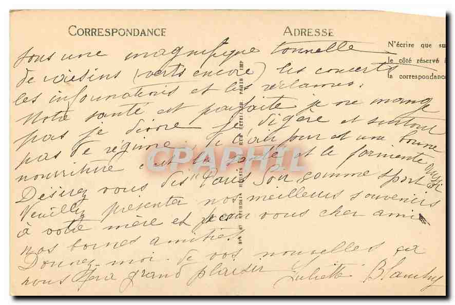 CPA La Turbie Vue generale et Monaco  — Rückseite