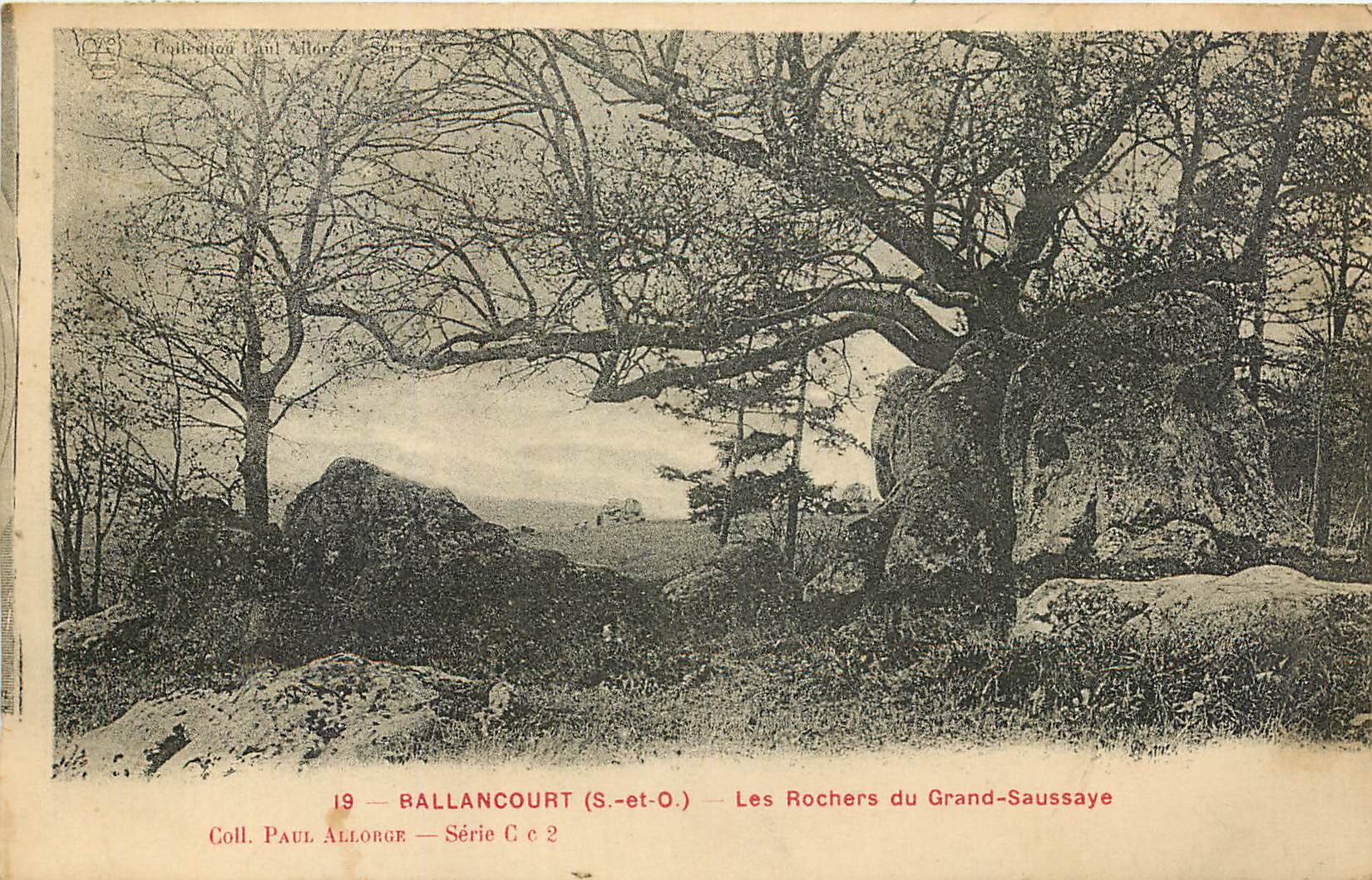 CPA Ballancourt S et O Les Rochers u Grand Saussaye 