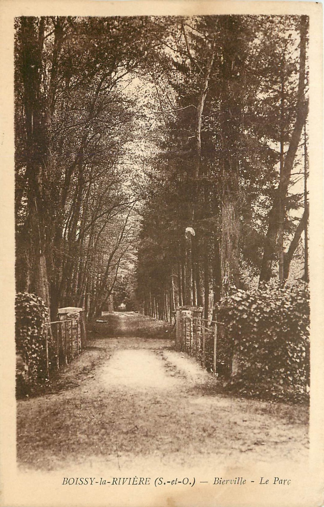 CPA Boissy la Riviere S et O Birville Le Parc 