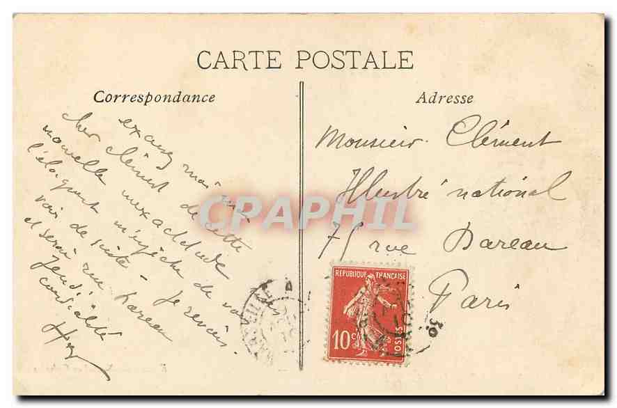 CPA Marseille Rue de la Republique  — Verso