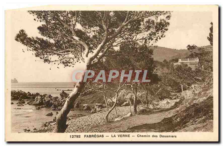 CPA Fabregas La Verne Chemin des Douaniers 