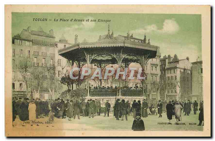 CPA Toulon La Place d'Armes et son Kisque 