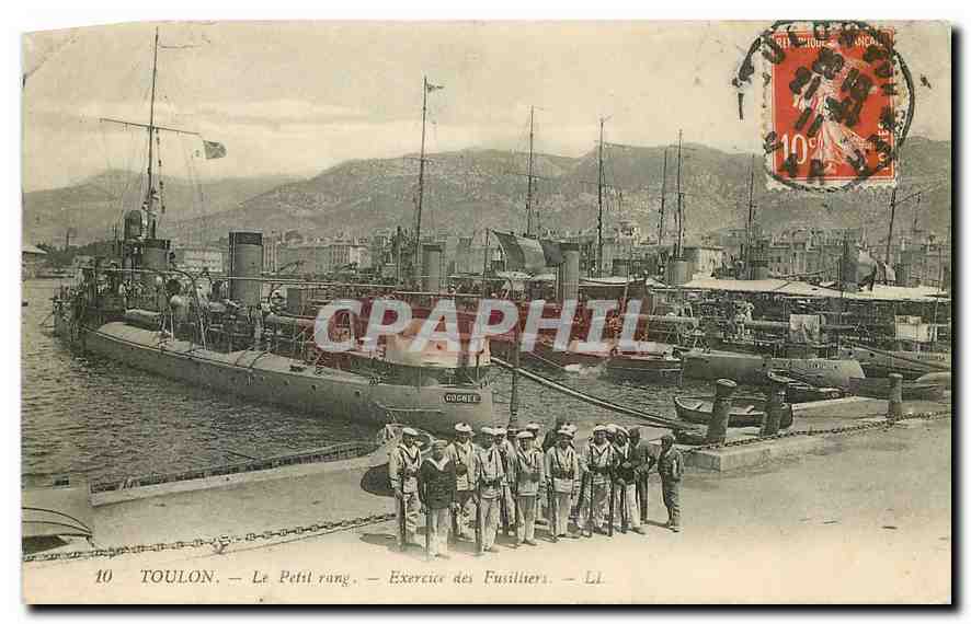 Toulon — Le Petit rang — Exercice des Fusiliers — LL