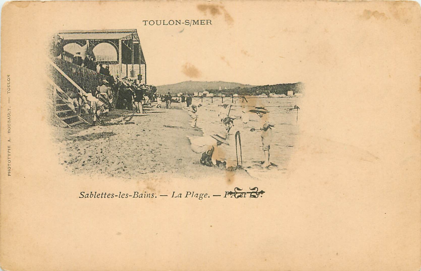 CPA Toulon sur Mer Sablettes les Bains La Plage 