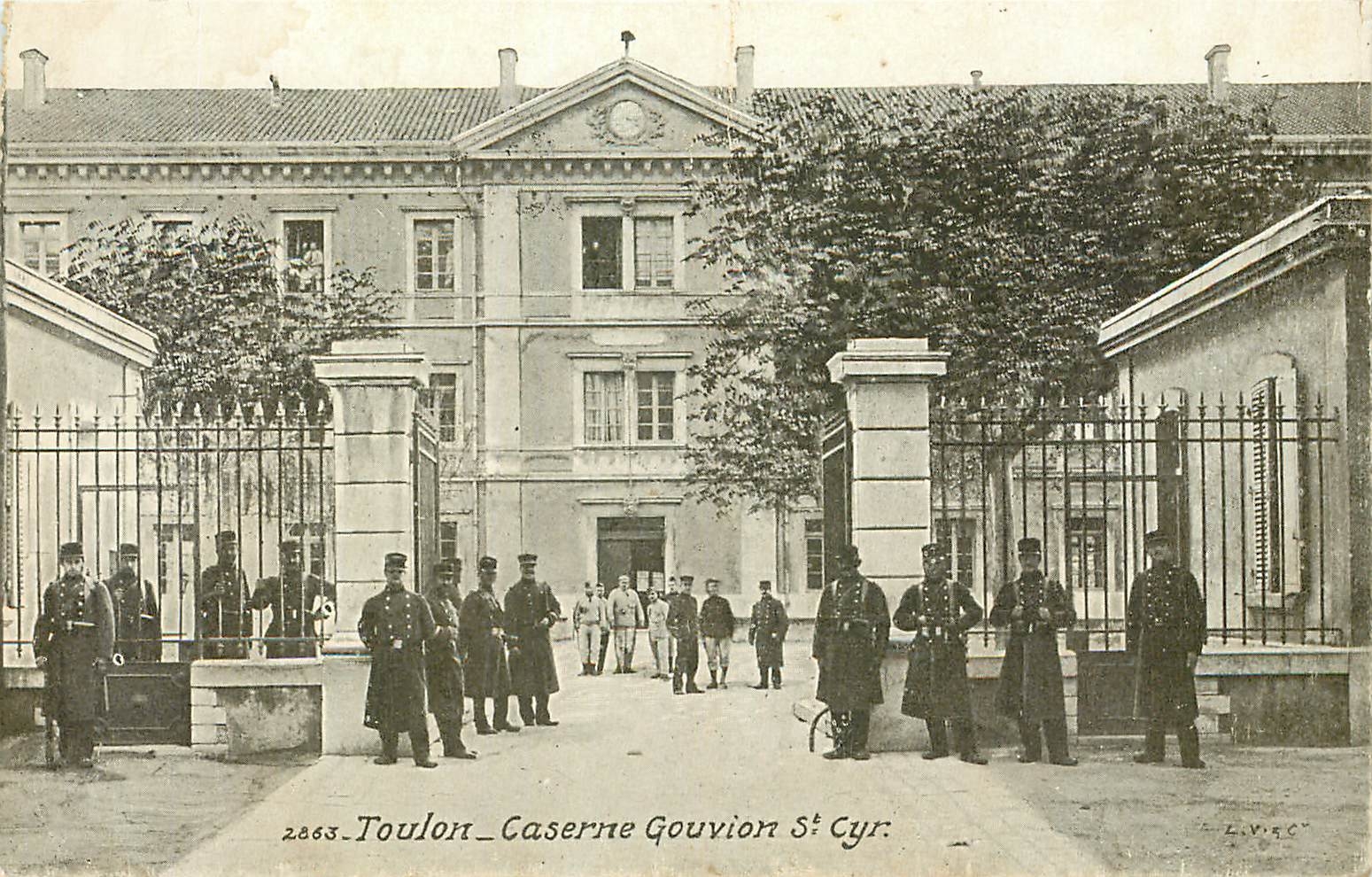 CPA Toulon Caserne Gouvion St Cyr Militaria