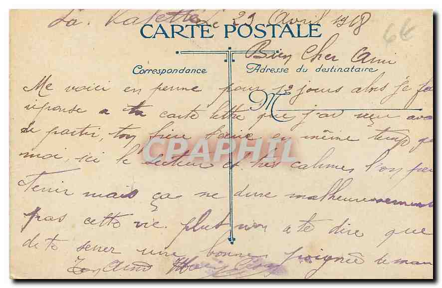 CPA Toulon Caserne Gouvion St Cyr Militaria — Rückseite