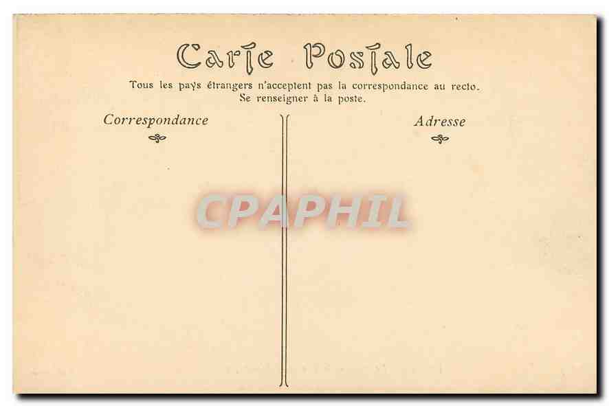 CPA Lyon La Place et la Rue de la Republique  — Verso